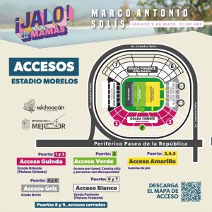*Listos los accesos al Estadio Morelos para el concierto del Buki*