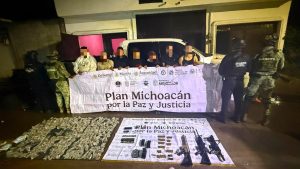 *SSP y Defensa desarticulan célula delictiva en Huaniqueo; fueron detenidas 7 personas*