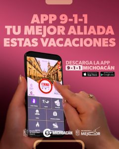 *Viaja seguro este verano, descarga la app 911 Michoacán antes de salir a carretera*