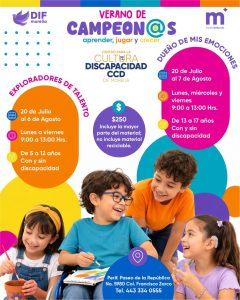 *Paola Delgadillo invita a cursos de verano incluyentes en el Centro para la Cultura de la Discapacidad*