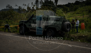 Muere Capitán del Ejército tras volcadura de camión militar en Tocumbo